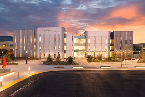 front of the Koman Family Outpatient Pavillion